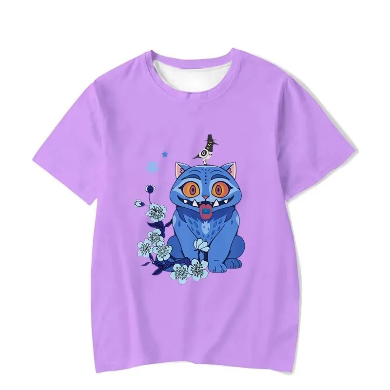 2025 الهيب هوب KPop شيطان الصيادين مضحك رومي زوي ميرا ثلاثية الأبعاد مطبوعة الكورية Ulzzang الجولة الرقبة تنفس التجفيف السريع فضفاض تي شيرت #2