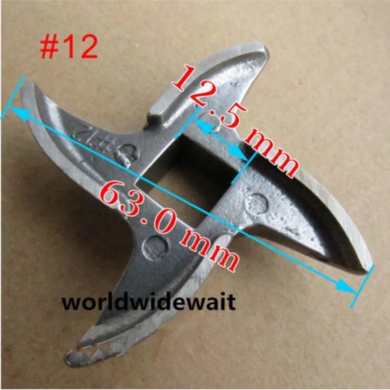 High Quality #12 Type Meat Grinder Blade Stainless Steel Knife Cutter OD. 63mm