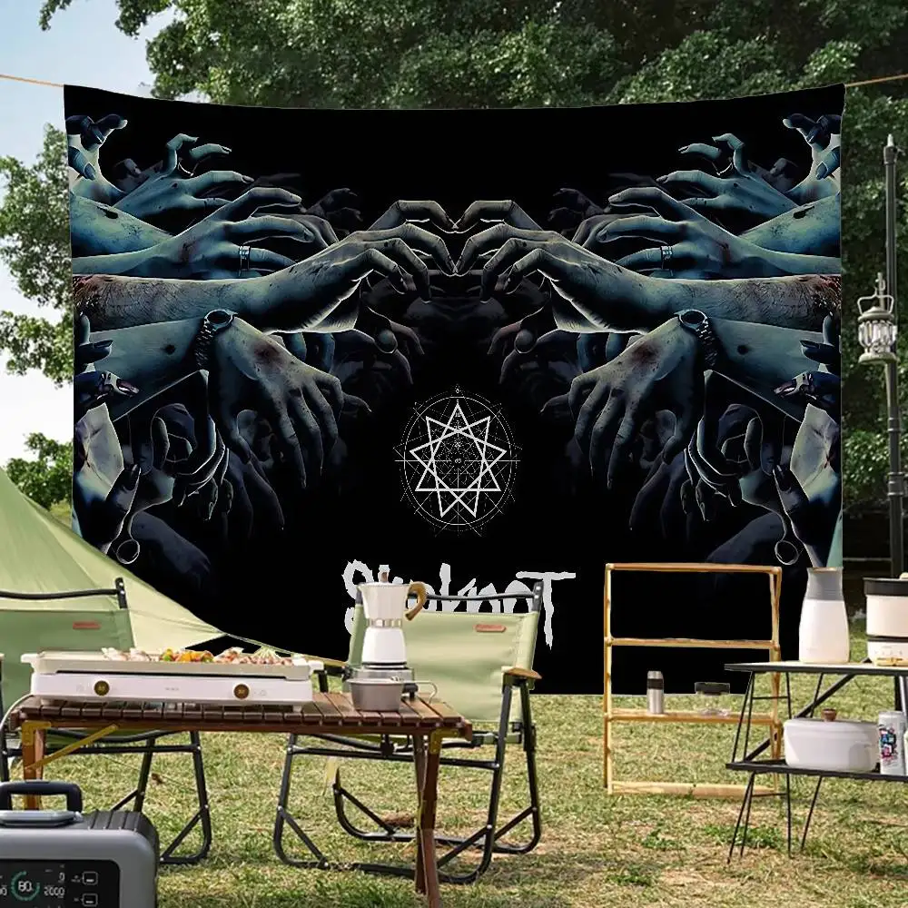 Band Rap S-Slipknot DIY Flag For Family Group Photo Living Room Home Dorm Decor Wall Art Decor Banner
