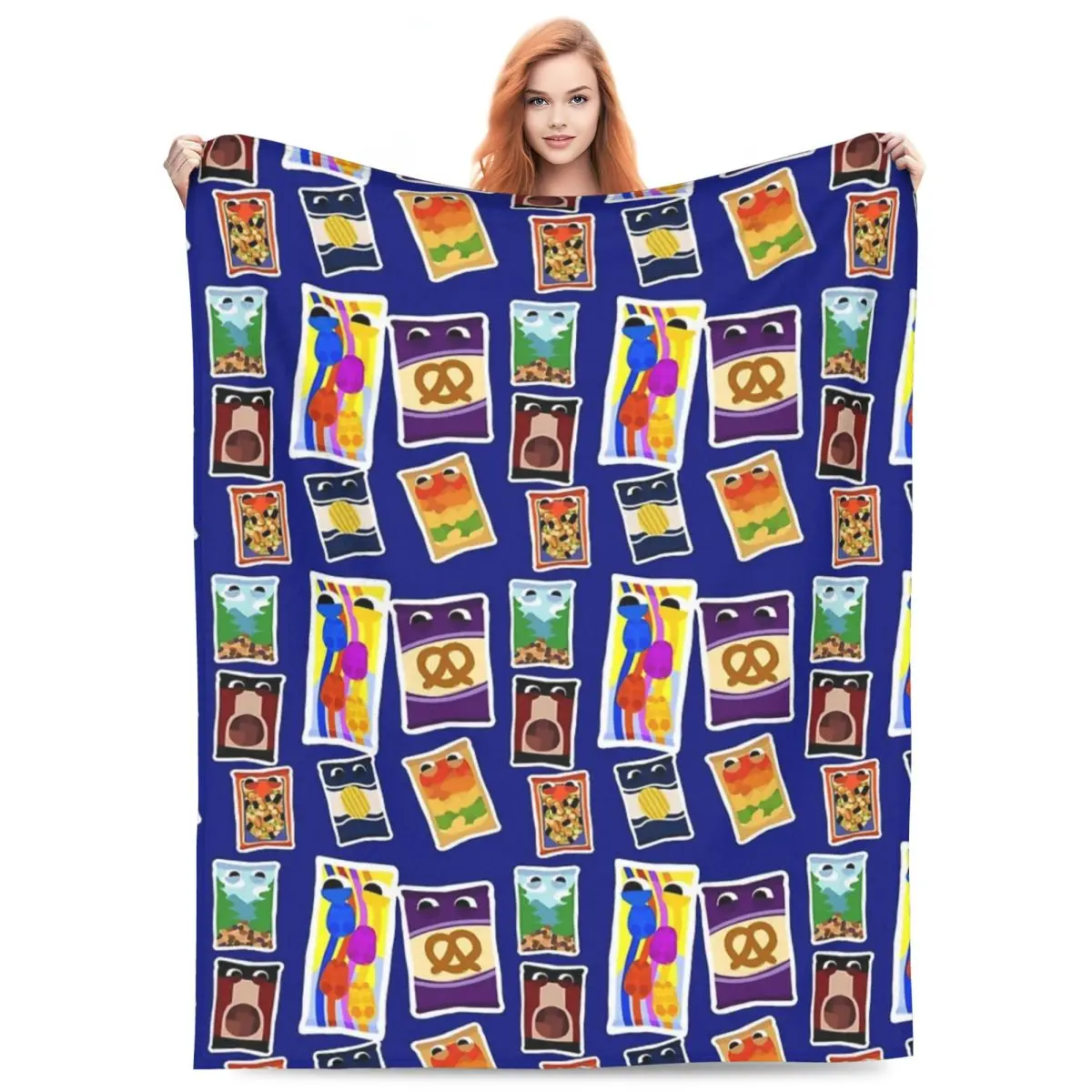 

Snakpod Bugsnax Pack Fan Art Kinda Bug Blanket Flannel Super Soft Throw Blankets for Home Bedroom Travel Throws Bedspread Quilt