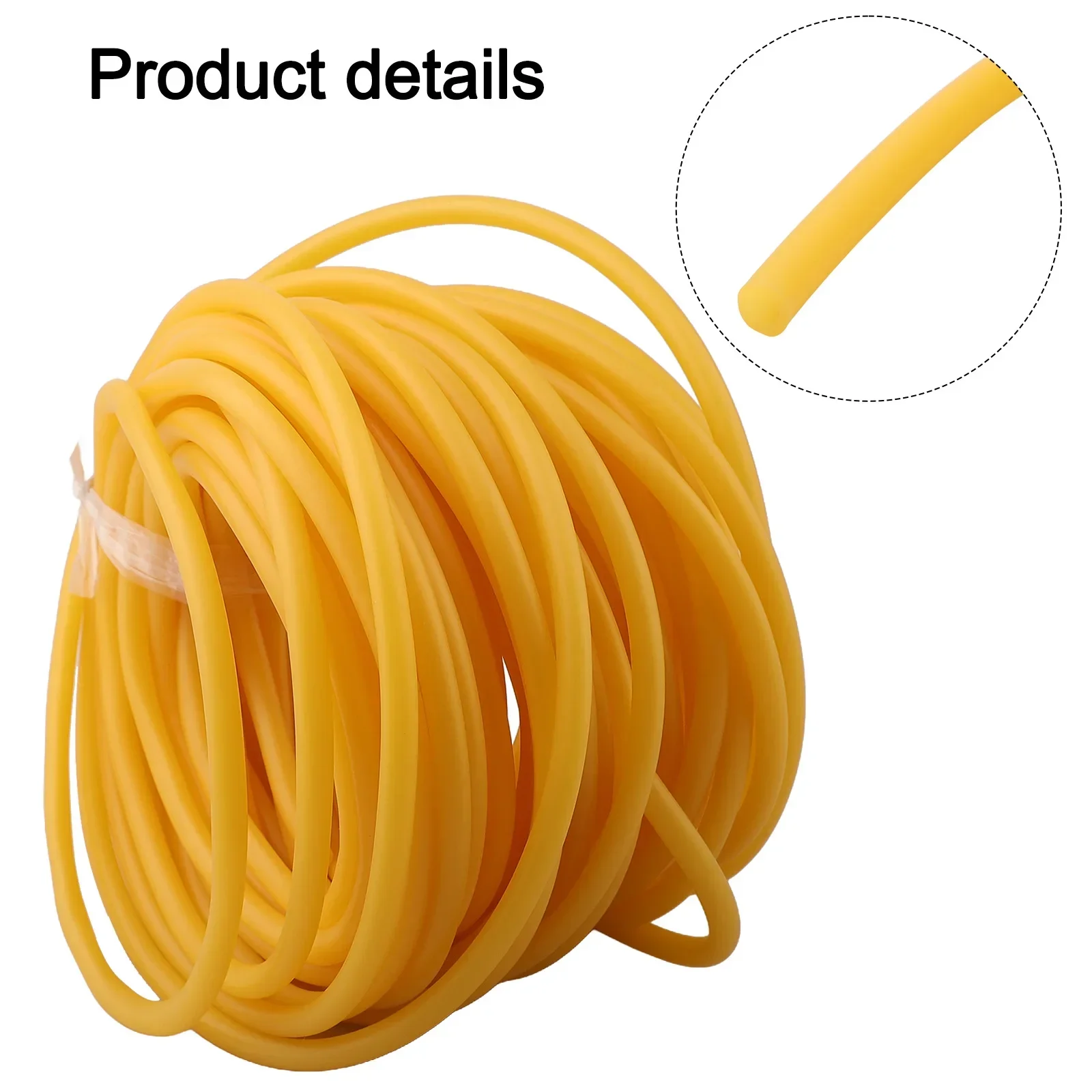 

Natural Latex Rubber Tubing 0 35 inch OD 0 24 inch ID for Fitness Fishing and Various Applications 30 Meter Length