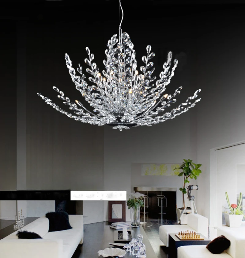 

Modern Crystal Chandelier light for living room luxury tree branches hanging lamp home decoration cristal light fixtures ceiling