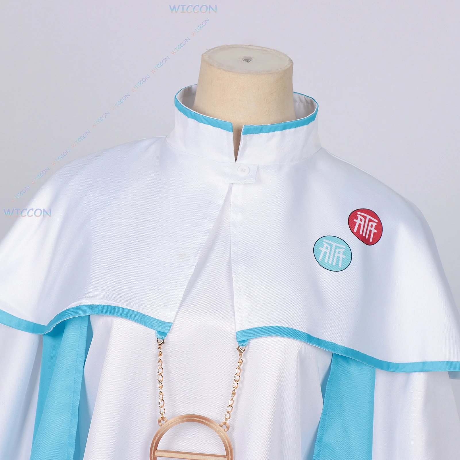 أزياء OHaYo/Kasane Mikv Teto التأثيرية شعر مستعار لامع Diva لا تصدق قصة T ذيل حصان لعب الأدوار Vtuber حفلة الهالوين للنساء #6