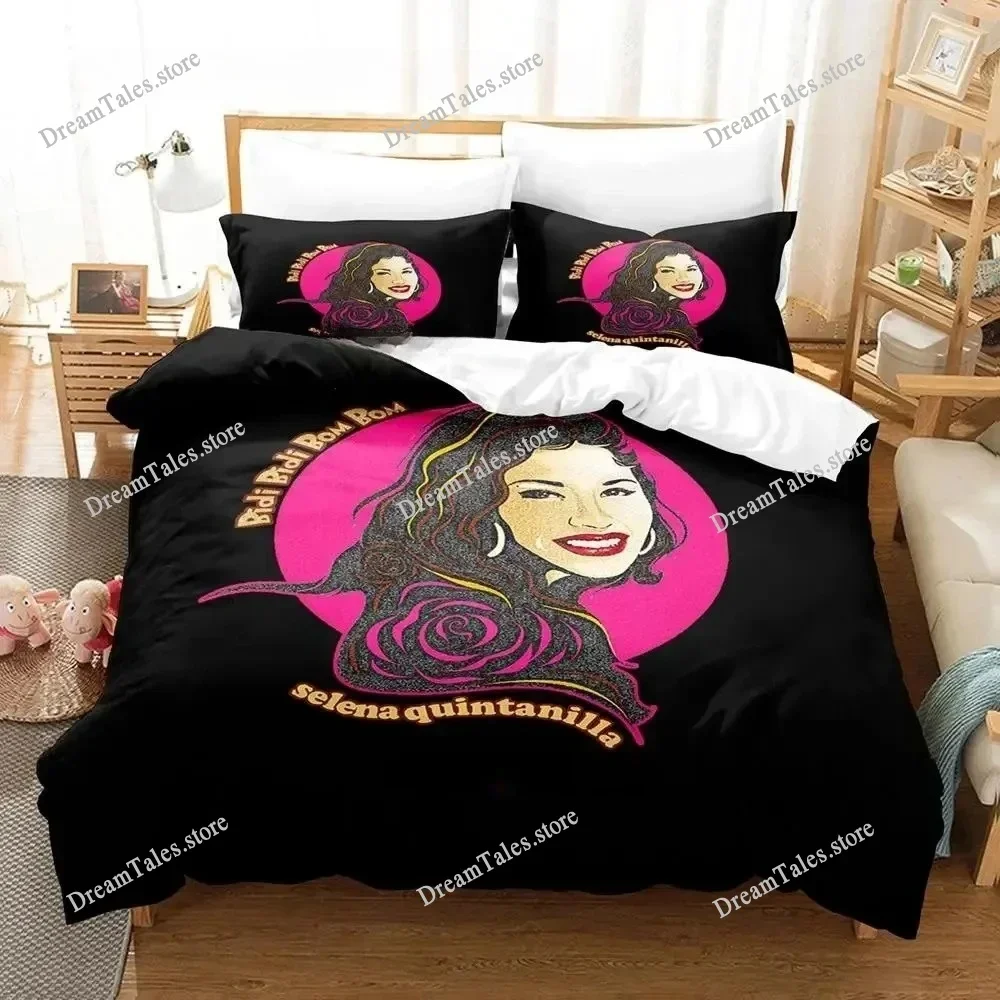 

Popular Selena Quintanilla Bedding Set Single Twin Full Queen King Size Bed Set Adult Boys Bedroom Duvet Cover Sets Luxury Gift
