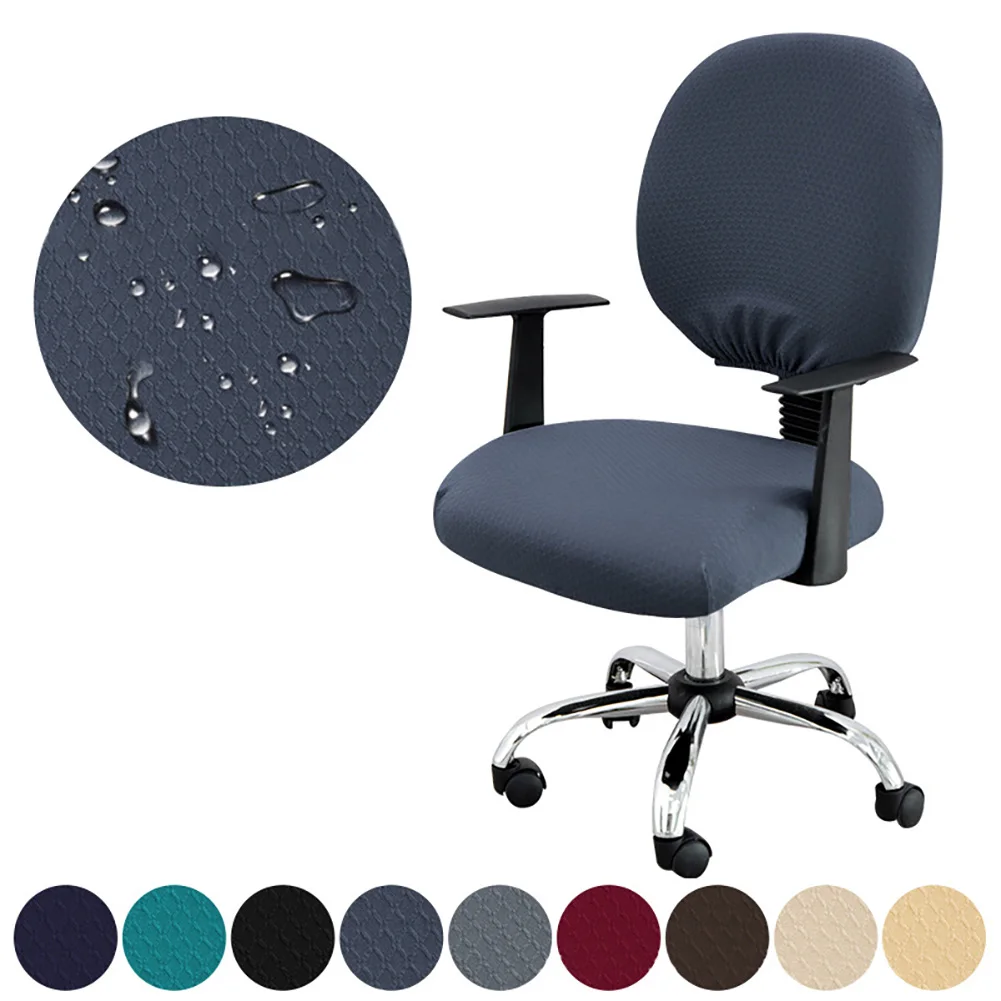 

Office Chair Cover Anti-Dust Swivel Chair Slipcover Protector 310G Computer Desk Chair Covers Stretchable 1 Set