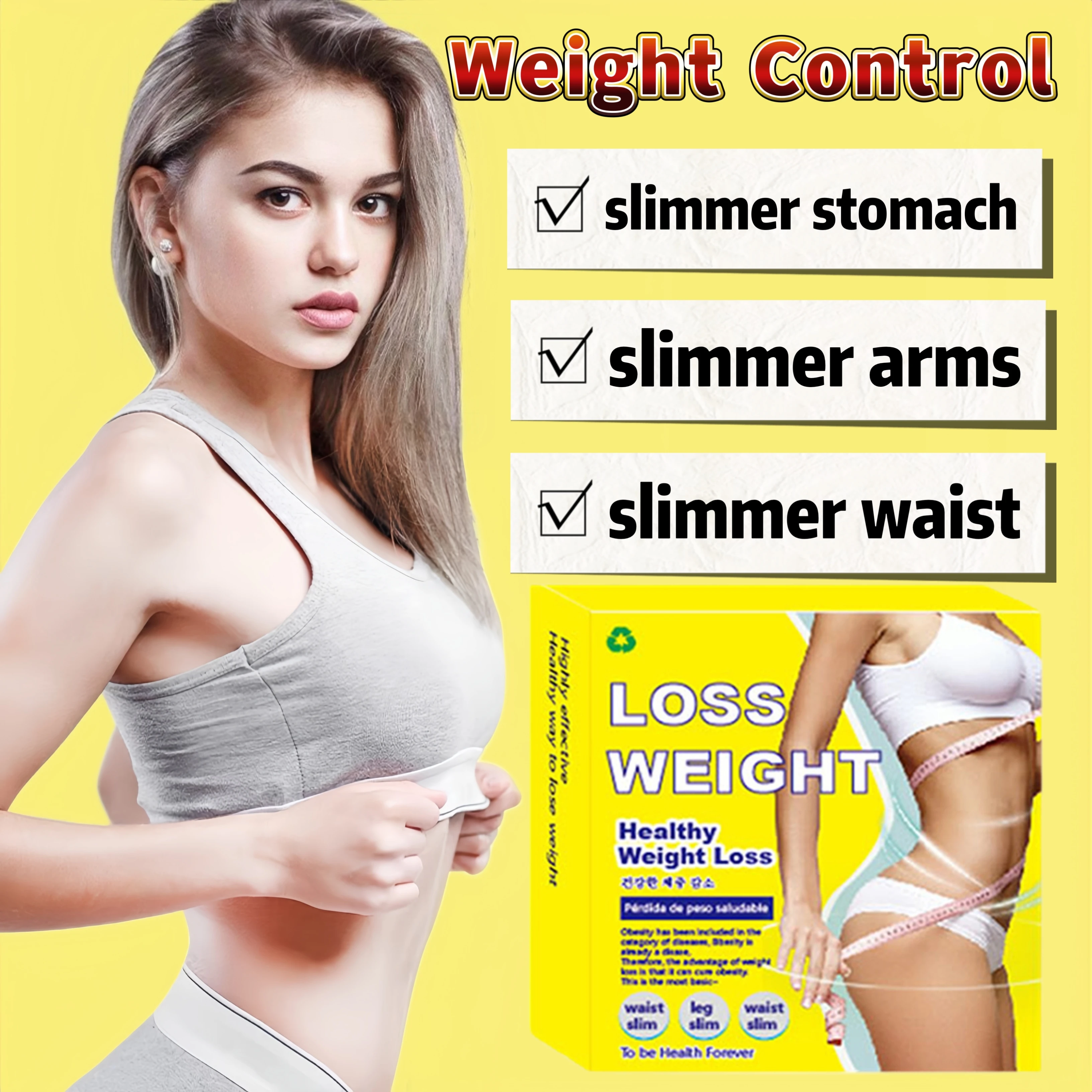 Female reshaping weight loss capsule, stubborn body shape, fat burning, appetite suppressant