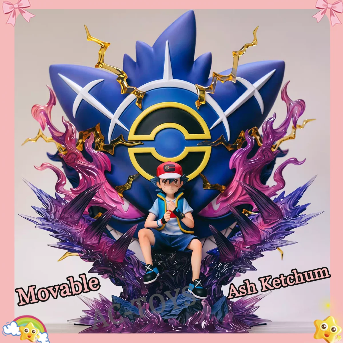 figurine-pokemon-ash-ketchum-statue-de-gengar-en-version-mega-modele-articule-de-18-cm-figurine-d’anime-en-pvc-et-resine-modele-de-collection-jouet-de-bureau-cadeau