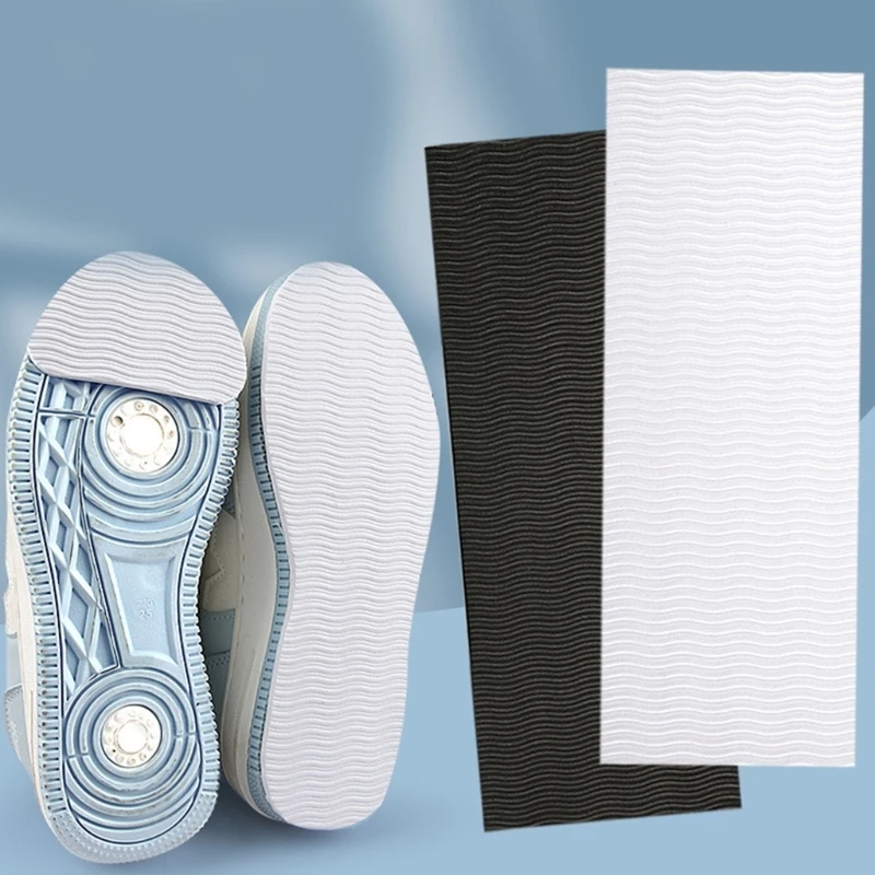 H3CB Slip Resistant Shoe Pad Adhesive Shoe Grip Pad Retangular Textured Shoe Cushion Pad For Sneakers Trainers Leather Shoe
