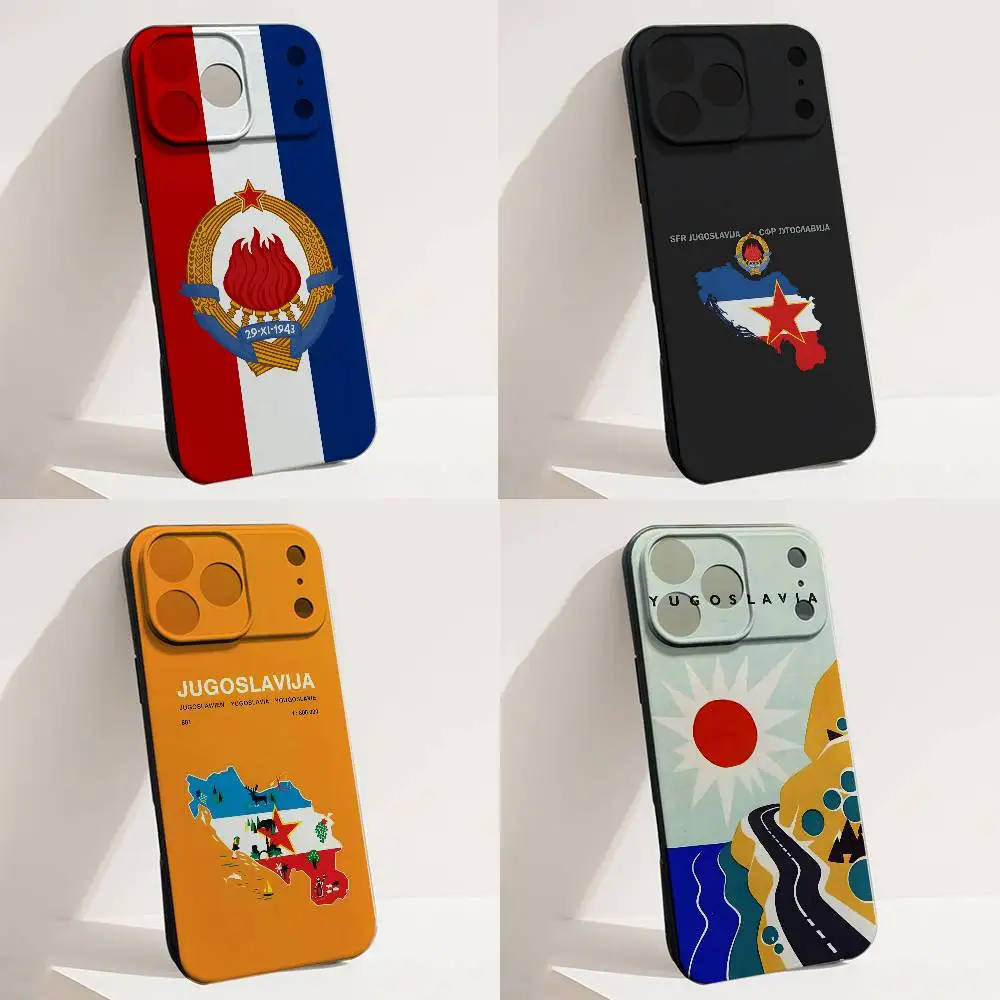 

Y-Yugoslavia Passport Phone Case For iPhone 17,16,15,14,13,12,11,X,XS,8,7,Pro,Max,Plus,E,SE4,Air,Mini Soft TPU Gift