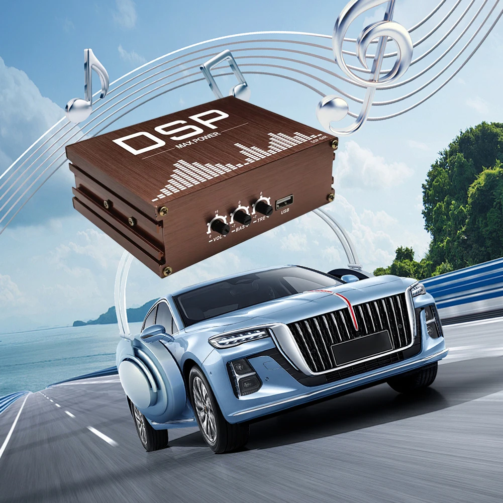 

4x50W Car DSP Digital Audio Processor Support APP Control DSP Car Power Amplifier Audio Digital Sound Processor for Car