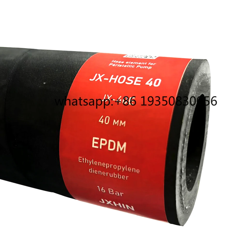 JX-40 1'' Black Rubber Hose for Peristaltic Hose Pumps CE & ISO 9001 Certified High Quality Polished Finish Customizable