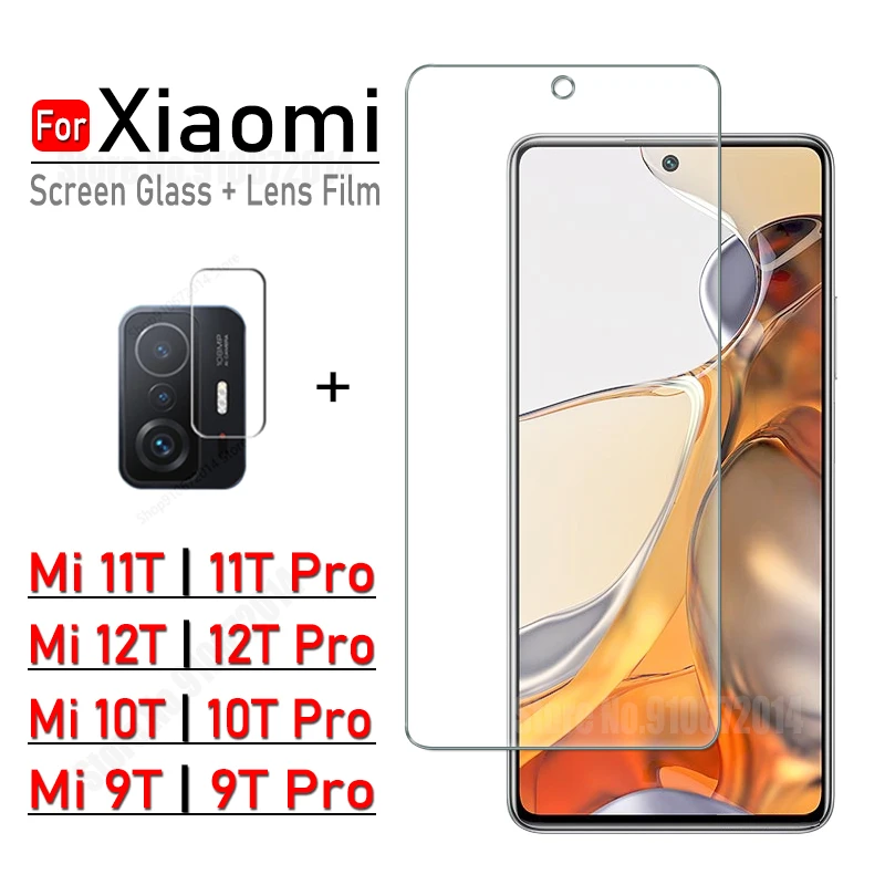 2/3/4/6/10 en 1 9H vidrio templado para Xiaomi 11T 12T Pro Protector de pantalla de vidrio con pegamento completo para Xiaomi 9T 10T Pro 12T 11T película de lente