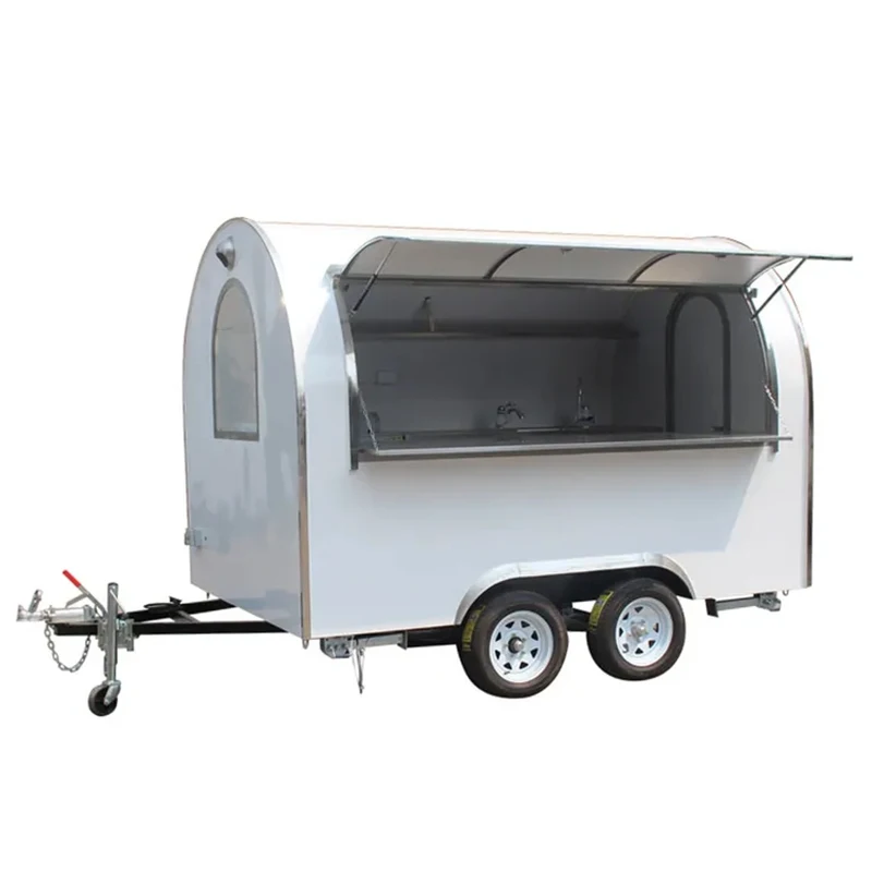 Double axle Donuts car/Fried cart and used for ice cream,coffee camping trailer