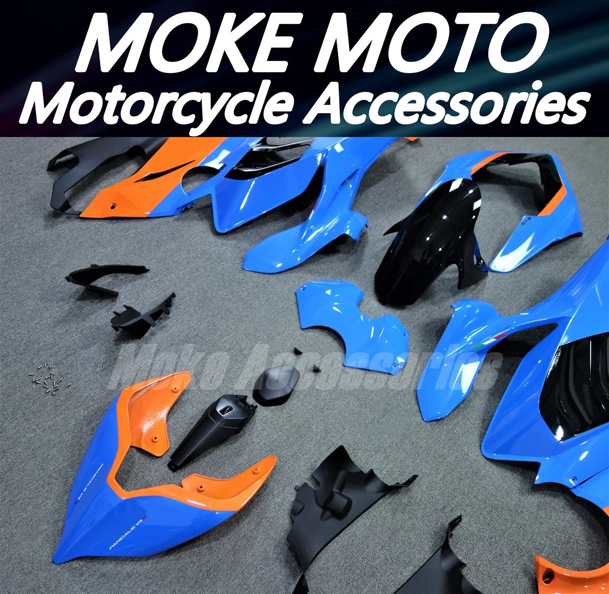 Motorcycle Fairings Kit For Panigale v4s v4r 2020 2021 Bodywork Set 20 21 Abs Accessories Injection Blue Orange