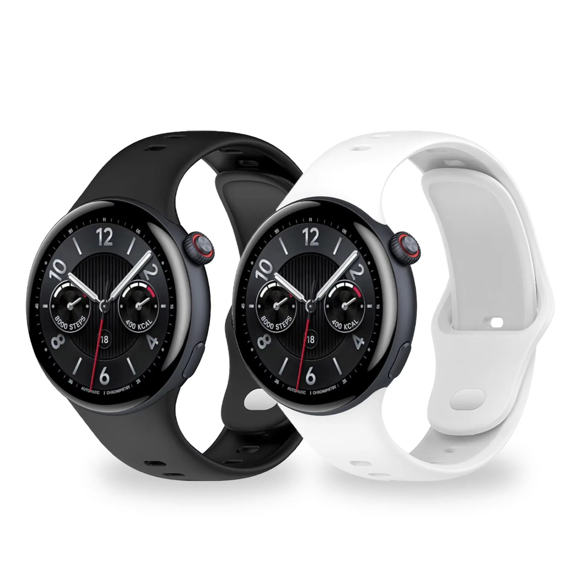 Comfort Classic Solid Silicone Watch strap Suit for Vivo Watch 5 Colorful Silicone Strap with Reverse Clasp Sports watch strap