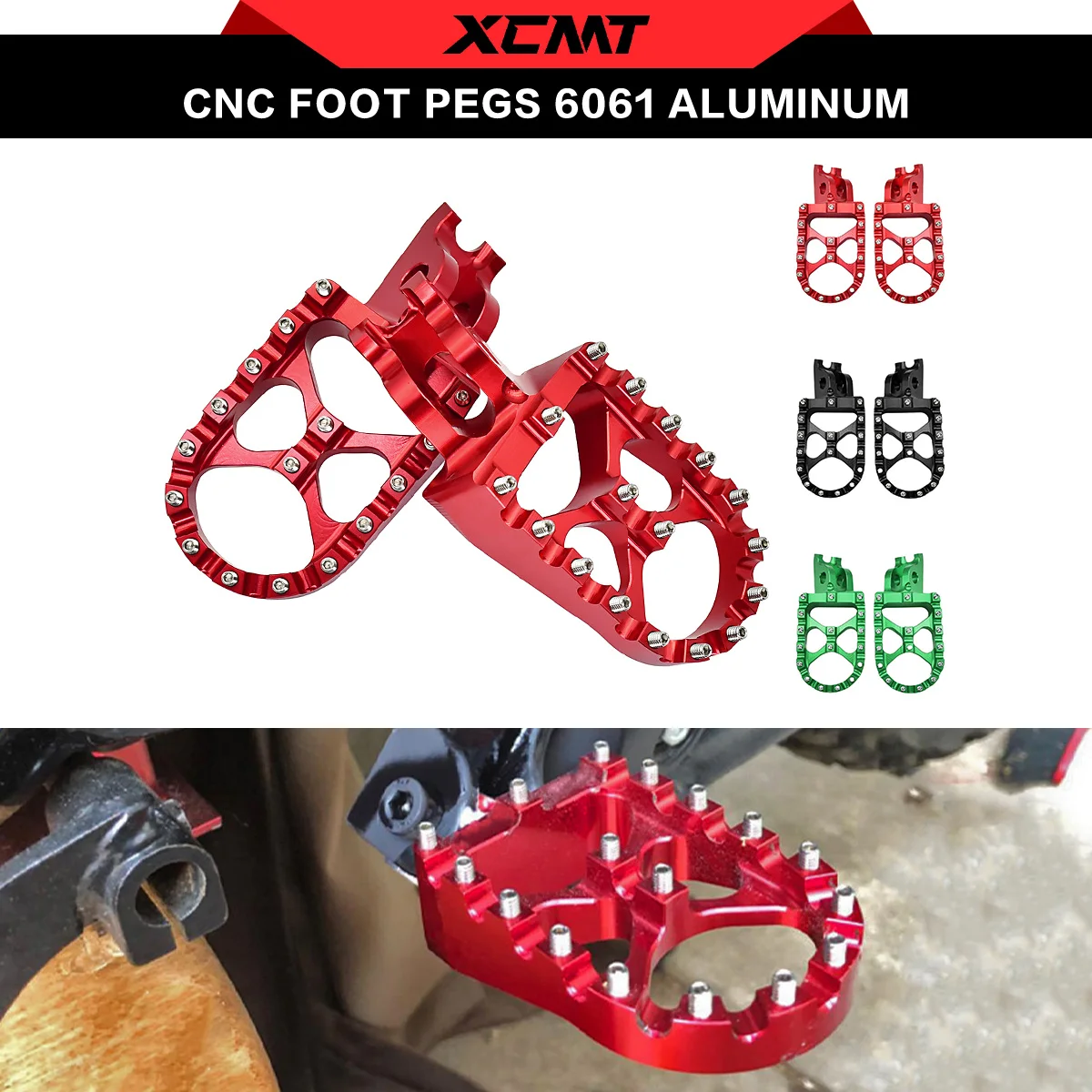 

Motorcycle CNC FootRest Footpegs Foot Pegs Pedals For HONDA CR 125 250 150R CR250R CRF 150R 250R 450R 250 450 X RX L M 2002-2023