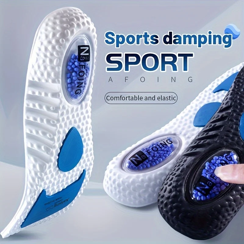 1 Pair EVA Insoles for Shoes Sole Shock Absorption Deodorant Breathable Cushion Running Insoles for Feet Man Women image 2