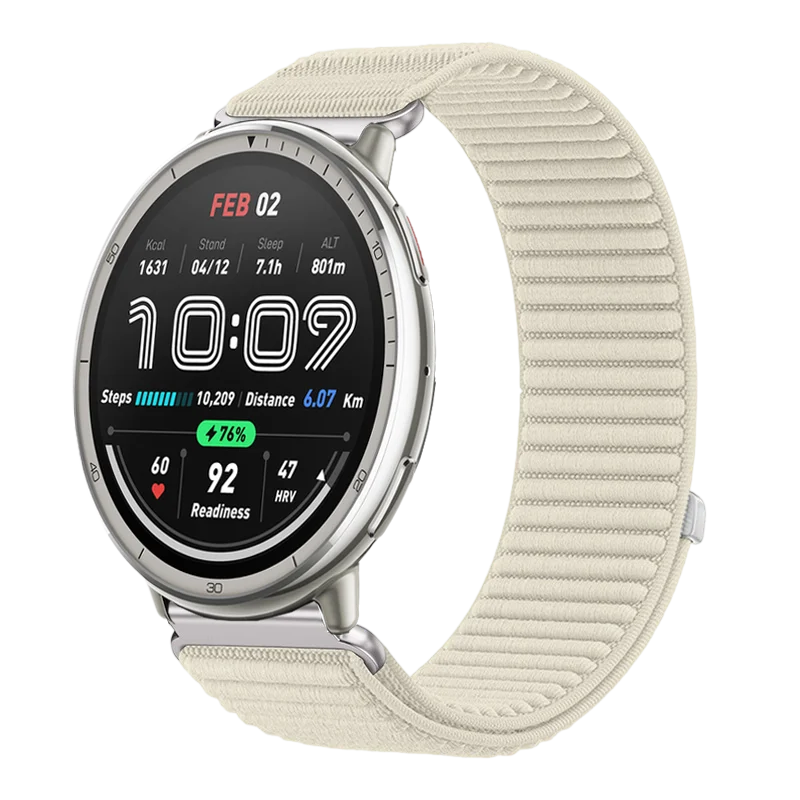 حزام نايلون 20 ملم لـ Amazfit Active 2 سوار بديل قابل للتعديل لـ Amazfit Active 2squar/bip3 Pro/GTR Mini #5