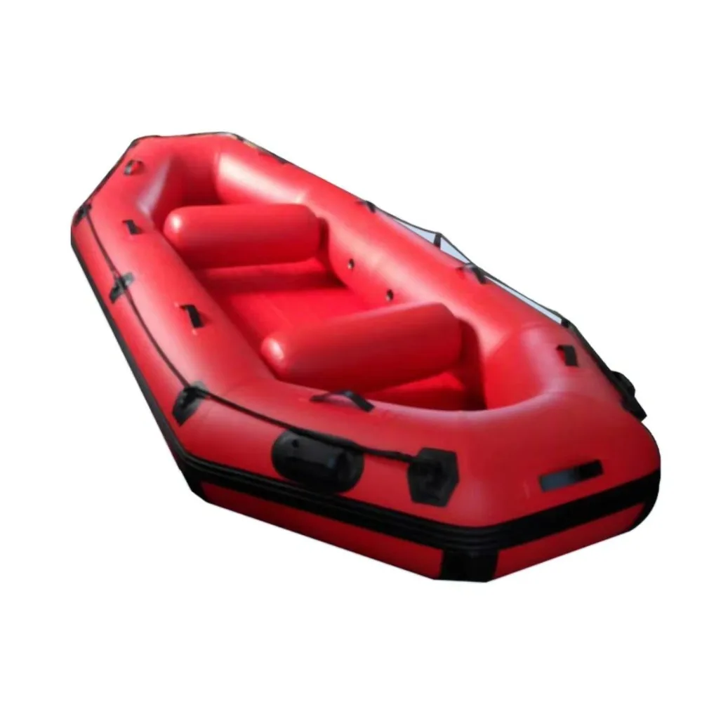 قارب إنقاذ قابل للنفخ لعمليات الطوارئ لسلامة المياه، قارب PVC خفيف الوزن لبحيرة النهر والإنقاذ من الفيضانات