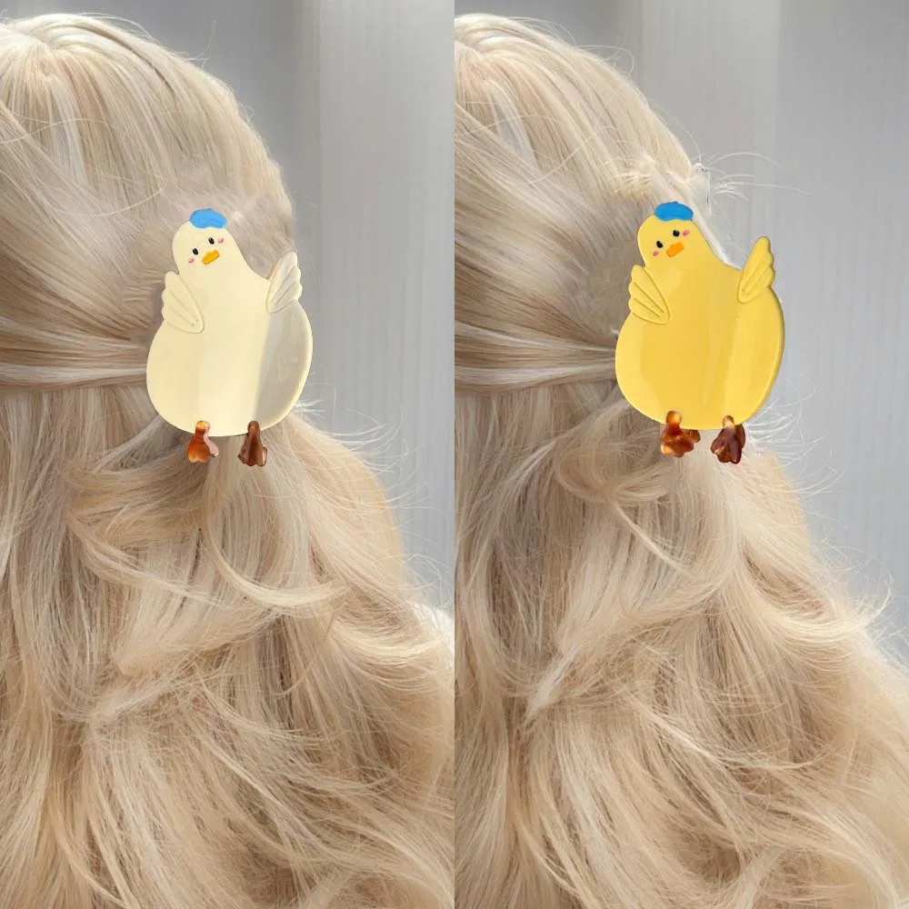

Fashion Sweet Acetate Cat Hair Claw Bow Cartoon Chick Shark Clip Hair Accessories Headdress Animal Hair Clip Daily