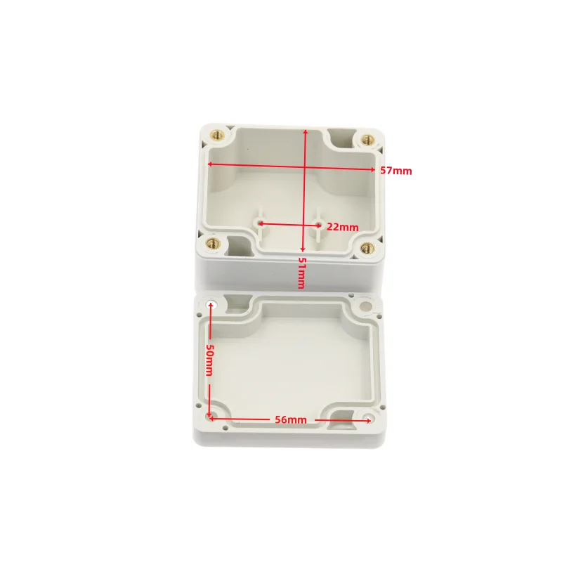 1pcs 65x58x35mm Plastic housing Security power supply housing Electronic instrument housing Outdoor wiring waterproof box