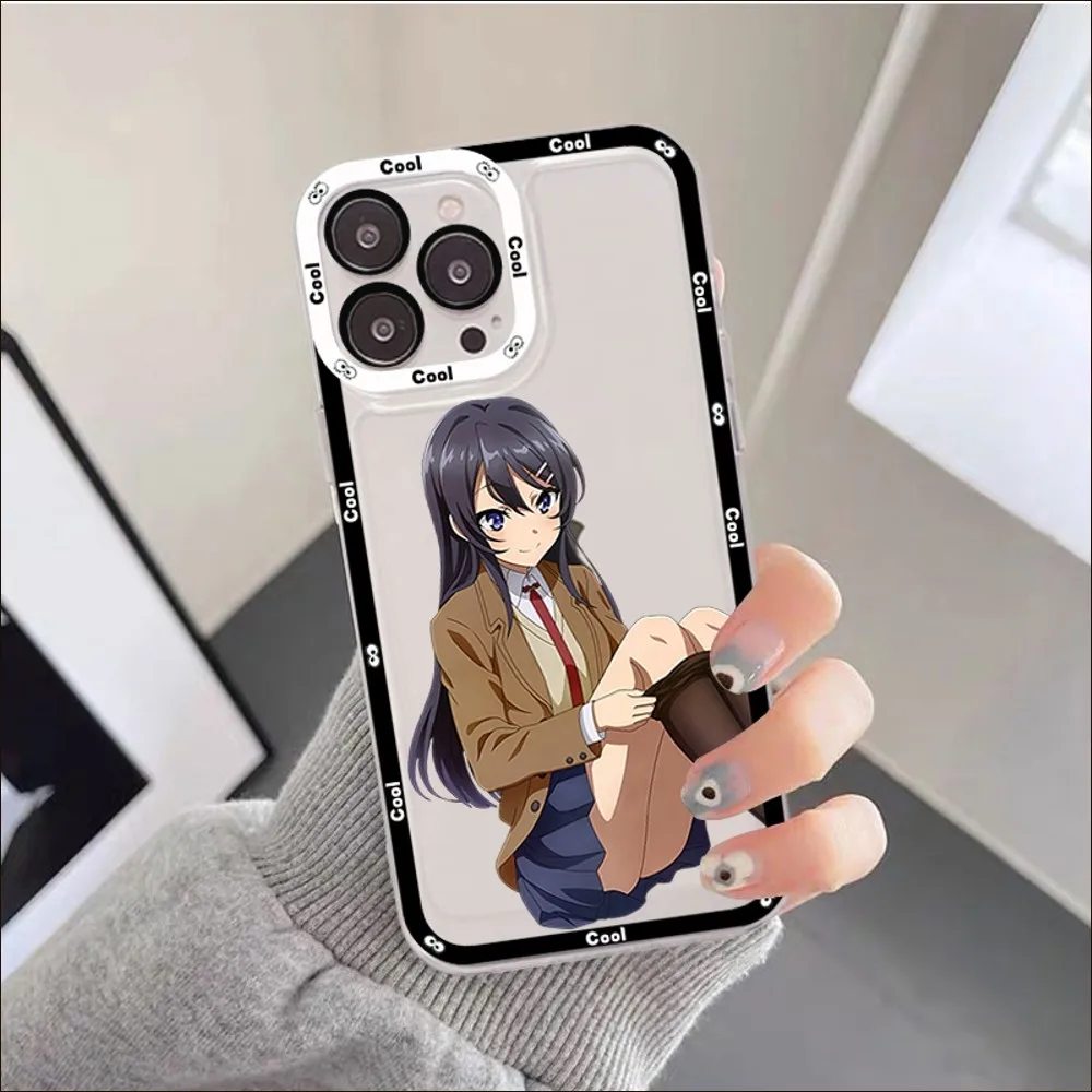 Anime Mai Sakurajima Phone Case For IPhone 11 12 13 14 Mini Pro Max XR X XS TPU Clear Case For 8 7 6 Plus SE 2020