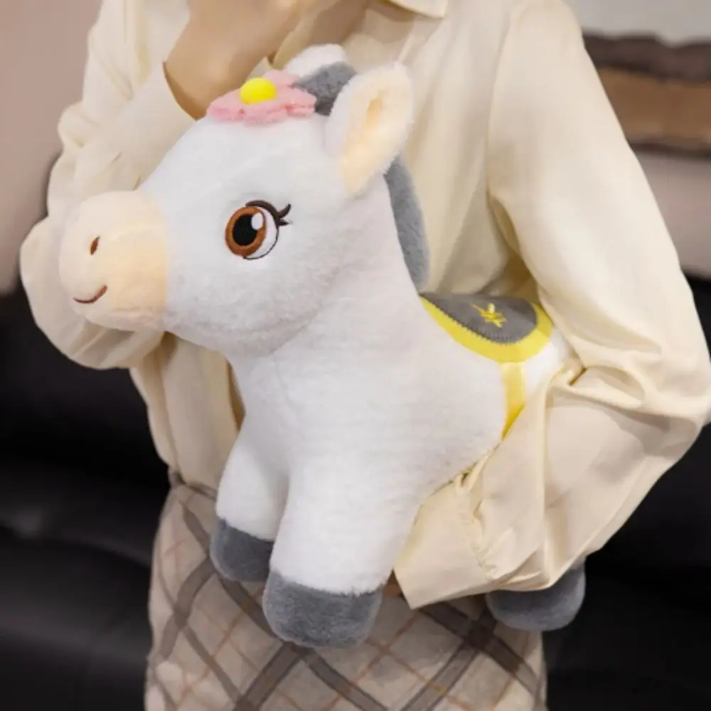 Cozy Stuffed Pony Cute Little Horse Funny Friends Stuffed Horse Colorful Design Blessing Gift Cartoon Dollar Pony