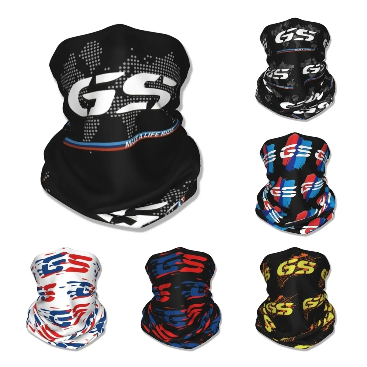 Motorcycle GS World Racing Bandana Neck Gaiter Printed Balaclavas Face Scarf Motor Cycling Riding for Men Windproof