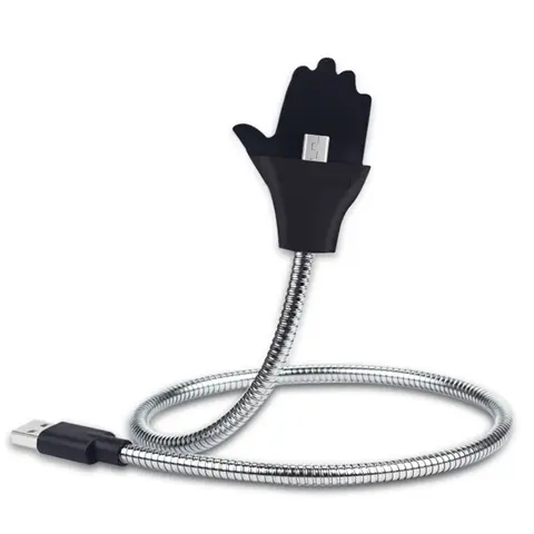 Sindvor Lazy Flexible USB Cable Stand Data Cable Car Charger Holder For iPhone 6 7 Plus 8 X 11 Samsung Sony Type C Android Phone