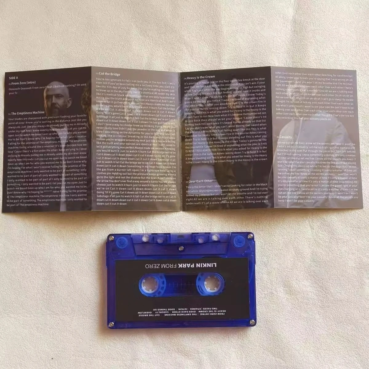 New US Rock Band Chester Bennington Music Tape From Zero Album Two Faced Cassettes Cosplay Walkman Recorder Car Soundtracks Box