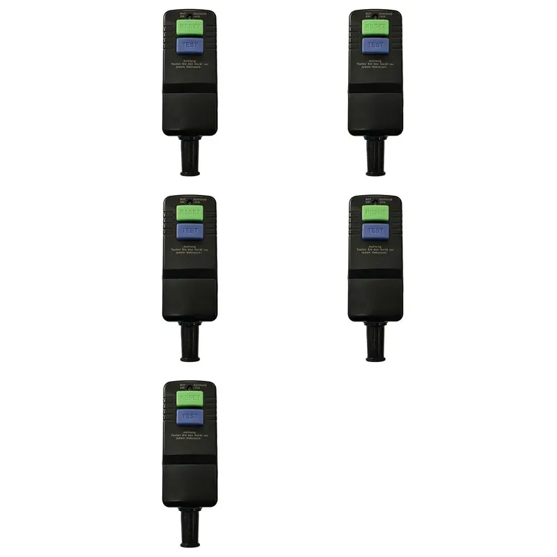 

【Обязательно к покупке】5 шт. 30-миллиамперовых дифференциальных защитных вилок для фиксированного подключения к кабелю питания, вставные вилки RCD, подходят для использования на улице, стандарт ЕС.