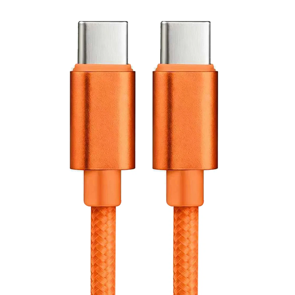 Nylon Geflochtenes 60W Typ-C-Kabel für iPhone 15 16 17 Pro Max 1m 2m 3m USB-C zu Typ-C Schnellladekabel für Samsung Xiaomi Huawei