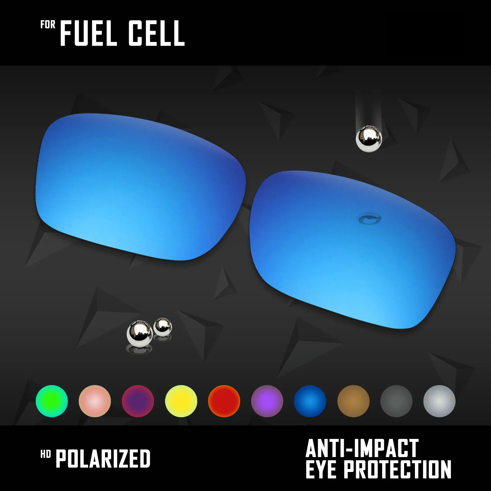 OOWLIT-Lentes de repuesto para gafas de sol, lentes polarizadas, varios colores, para Oakley Fuel Cell OO9096