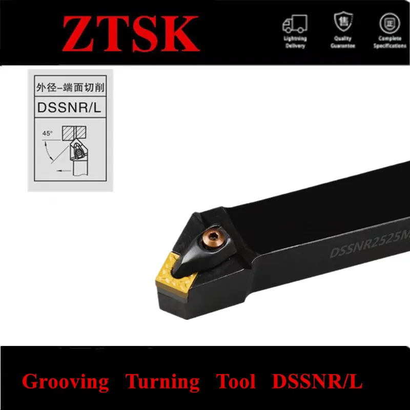 Dssnr Dssnr2525m12 Ferramenta de Torno Dssnr2023k12 Dssnl D-tipo Ferramenta de Torneamento de Corte de Metal Dssnr1616 Dssnr2023 Snmg Inserções