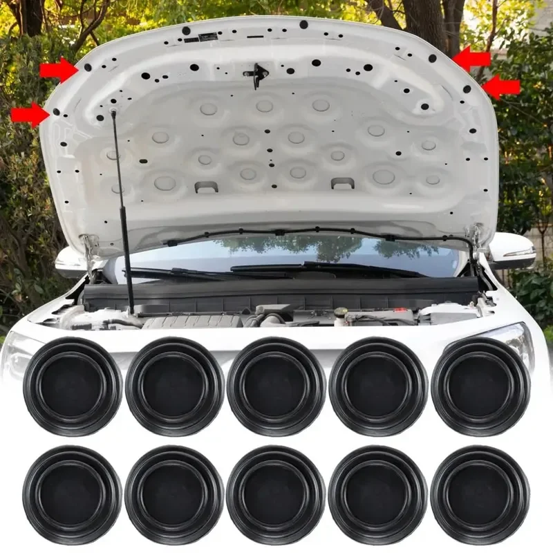 Car Door Pads Shock Absorbing and Silent Mat Anti-collision Silicone Car By Protector Stickers Buffer Gasket Auto Accessory