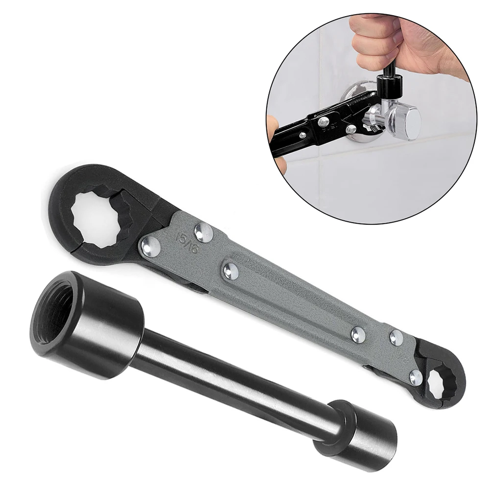 Plumbing Tools Angle Stop Wrench Kit Angle-on Wrench Professional Plumber Wrench For Replacing Compression Angle Stops