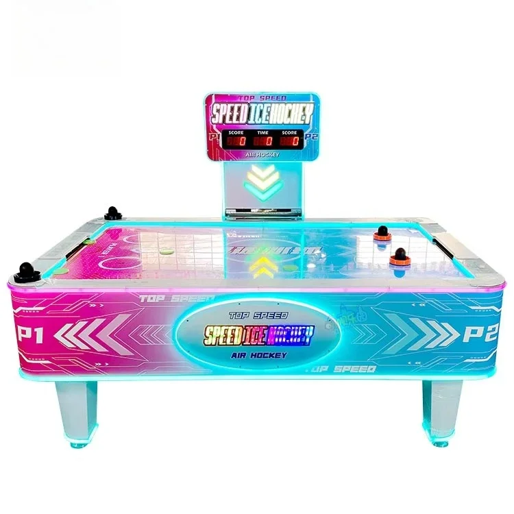 Commercial Automatic Speed Ice Hockey Coin-operated Machine Large Arcade Air Hockey Table for Amusement Park and Game Center