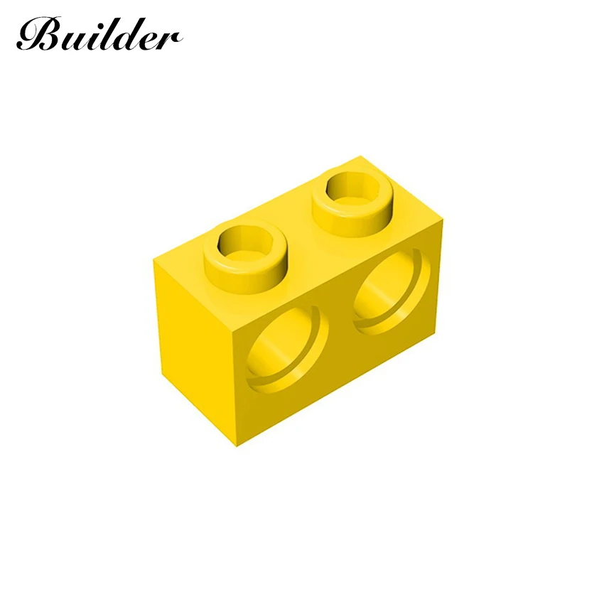 Little Builder Building Block DIY Assembles Particles 32000 MOC Technology 1x2 Perforated Brick 2 Holes 10pcs  Toys for Children