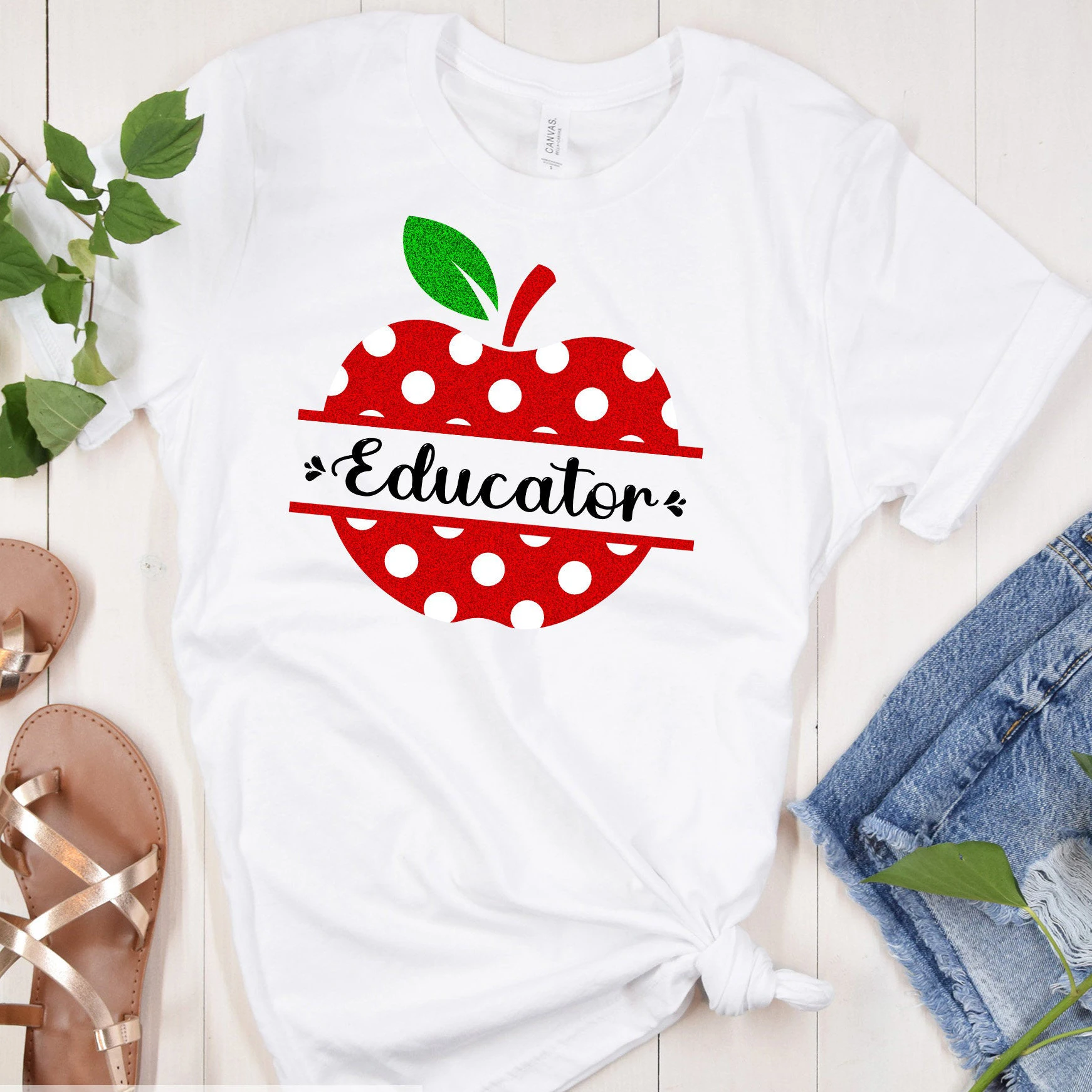 Teach Love Inspire Apple Tshirt Summer Men Women Fashion Vintage Graphic Tshirts Funny Cartoon Fruits Pattern Camisetas Tops Tee