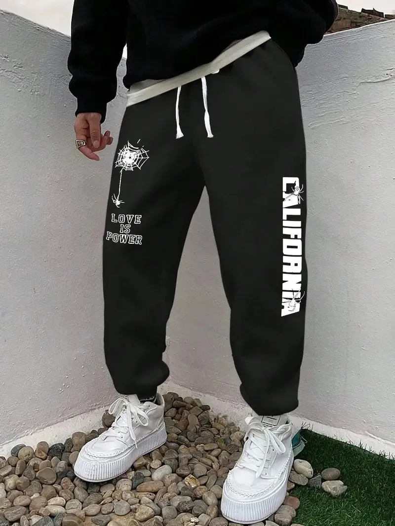 

The new men's trousers for Spring and Autumn 2025 are casual and fashionable featuring letter prints and a simple outdoor style