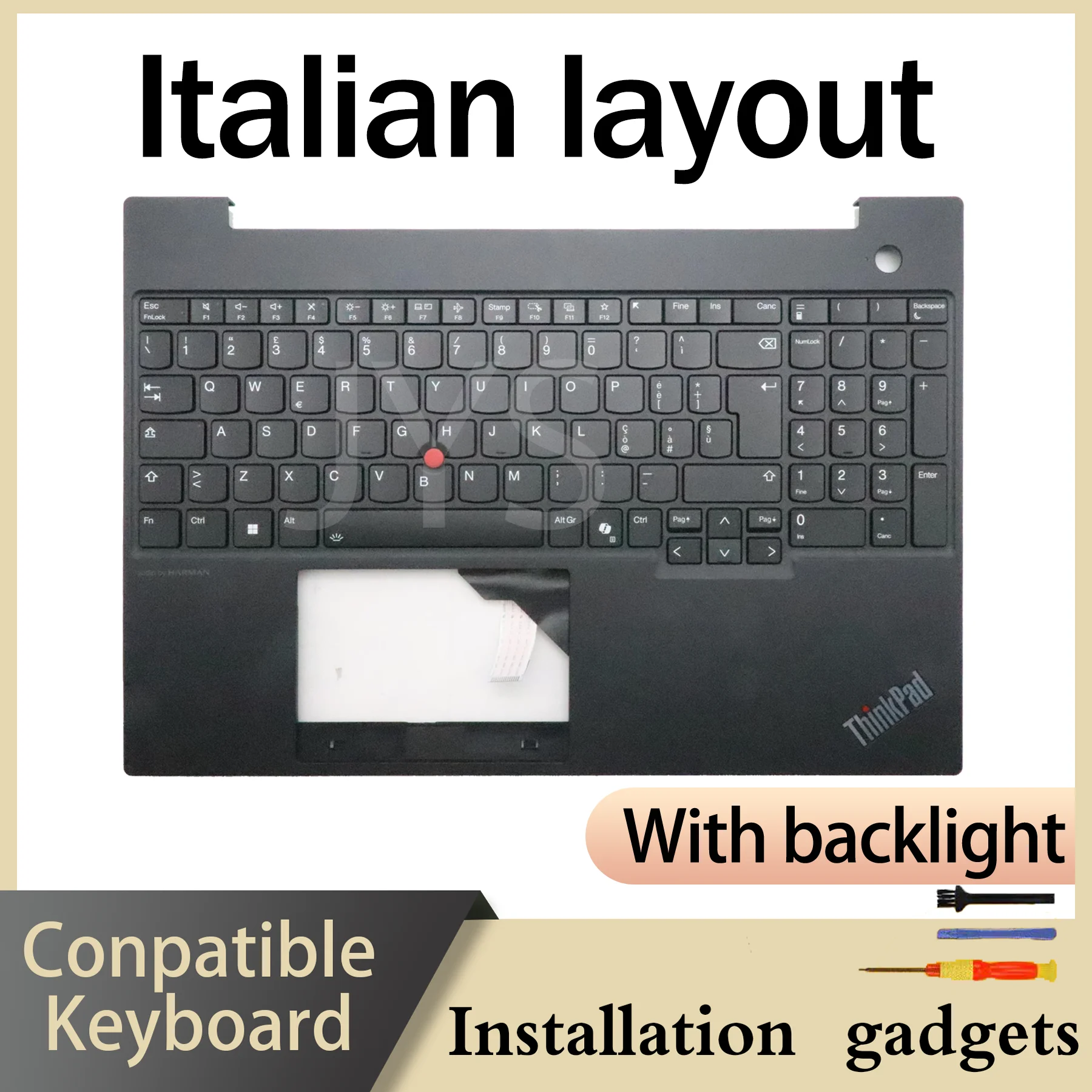 Suitable for Lenovo ThinkPad E16 G2 C-COVER Backlit Keyboard CAFR IT KR LA NO NORD PT RU SE SI TH TR UK US Layout