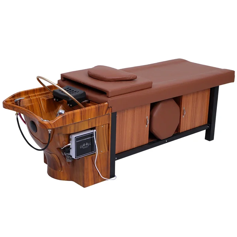 

Thai Shampoo Bed Barber Shop, Hair Salon Water Circulation Ear Massage Moxibustion Smoke