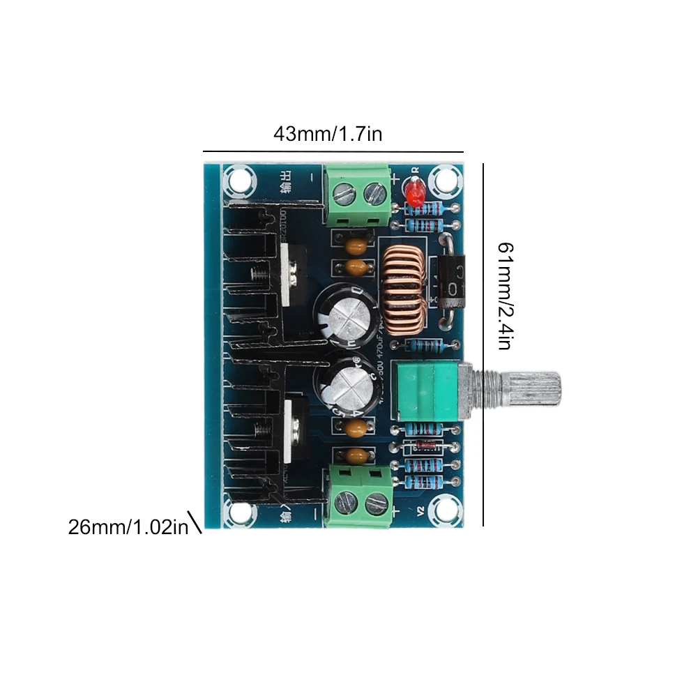 High Output Current XL4016E1 PWM Adjustable Step Down Buck Converter XH-M401 DC-DC Buck Module for DIY Electronics Projects