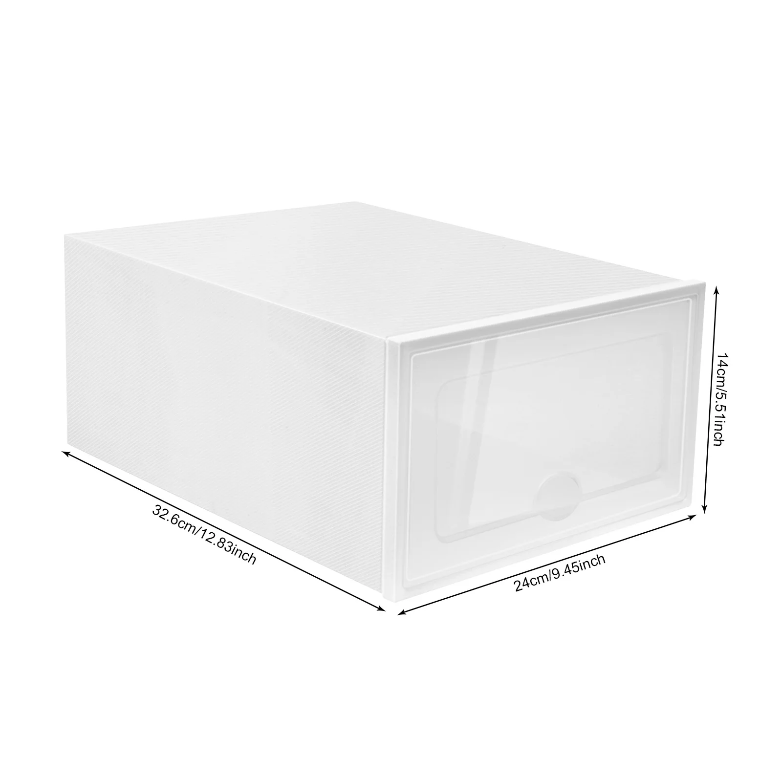 Shoe Boxes White PP ABS Plastic Shoe Storage Container 20Pcs with Lids Foldable Design for Shoes and Clothes Storage