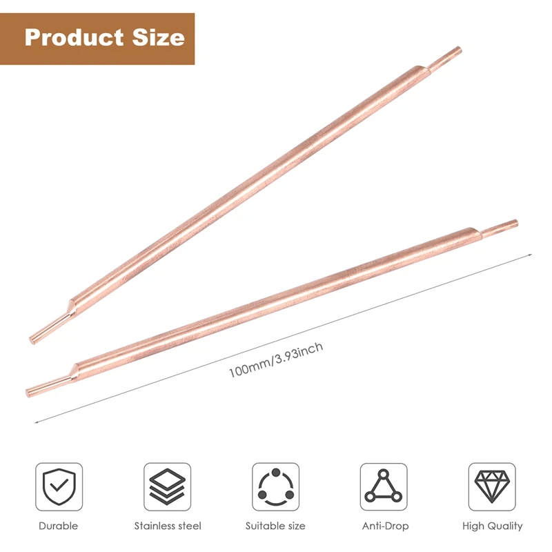 Spot Welding Pin 3X100mm Alumina Copper Electrode Tip Feet Needle Lithium Battery Welding Machine Accessories