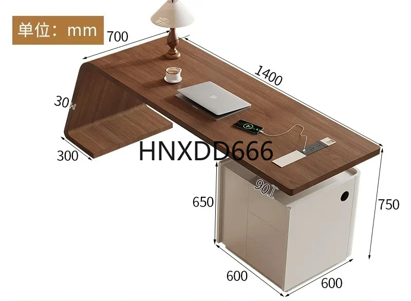 

Легкий роскошный высококачественный компьютер из цельного дерева, встроенный письменный стол из цельного дерева, домашний стол