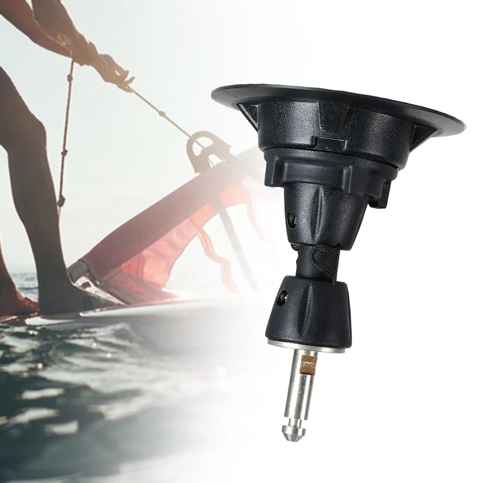 Tendon Joint Baseplate,Windsurfing Mast Base Easy Installation Adjustable Tendon Mast Based 360 Degree Rotatable for Outdoor