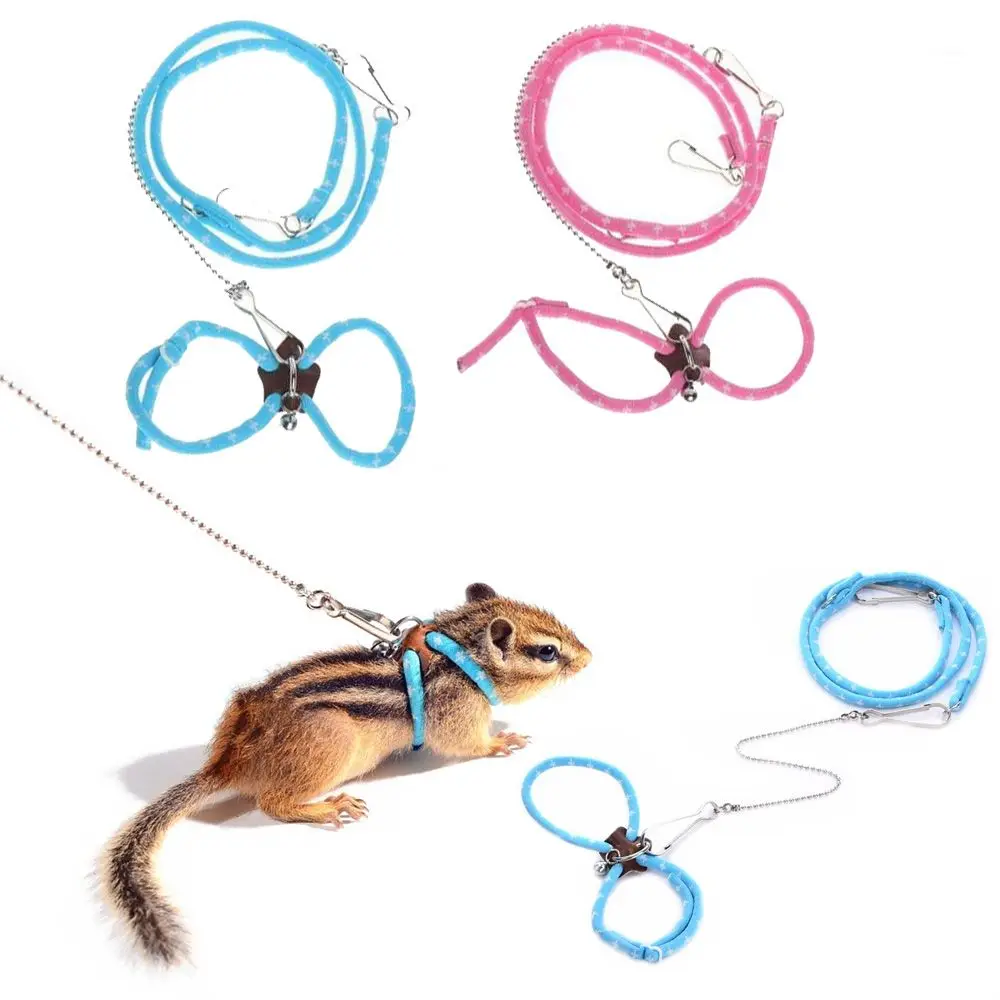

Adjustable Lovely Nylon Rope Gerbil Ferret For Rat Squirrel Chinchilla Walking Lead Mouse Vest Hamster Leash Pet Supplies