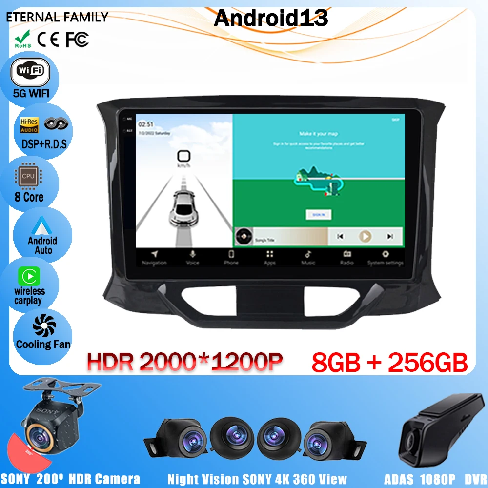 

Car Android 13 Stereo Radio Multimedia Video Player For LADA X Ray Xray 2015 - 2019 Navigation GPS Head Unit NO 2Din DVD Carplay
