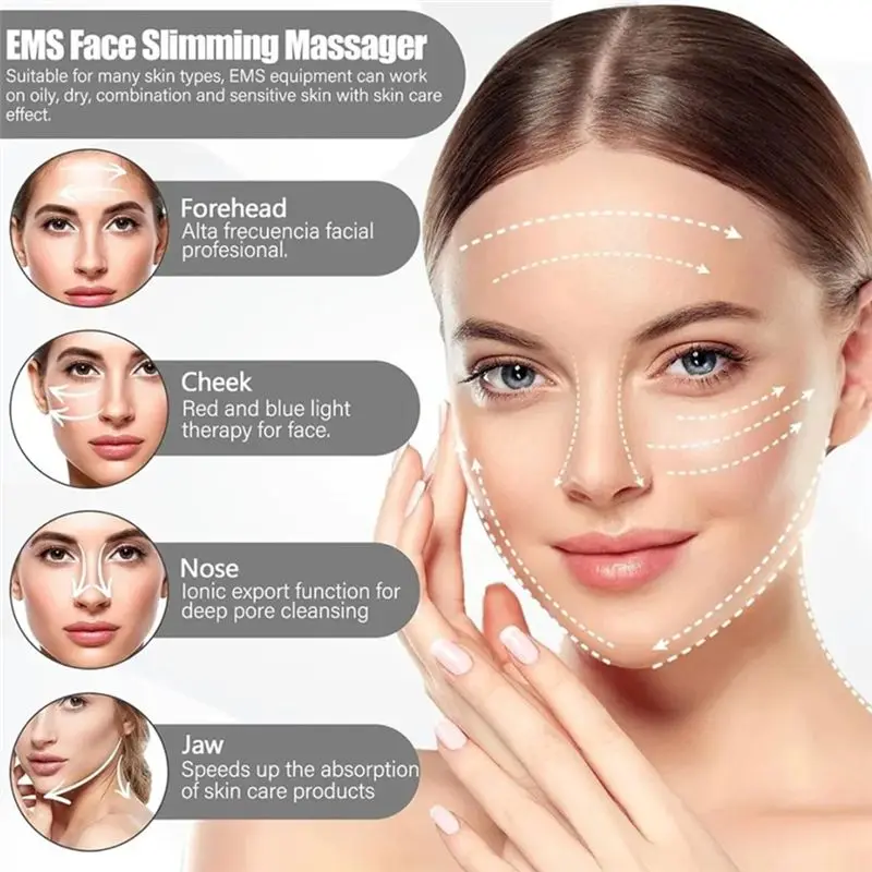 جهاز تدليك الرقبة متعدد الوظائف للرقبة والطيات الأنفية جهاز إزالة تدليك العناية بالجمال